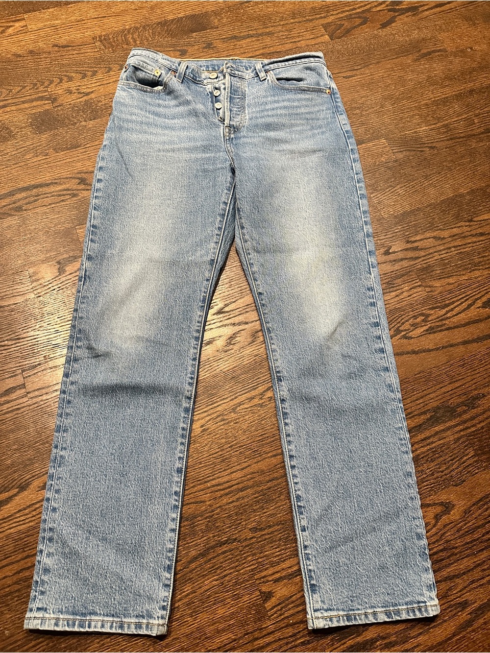 Levi's 501 Light Blue Straight-Leg Women's Jeans